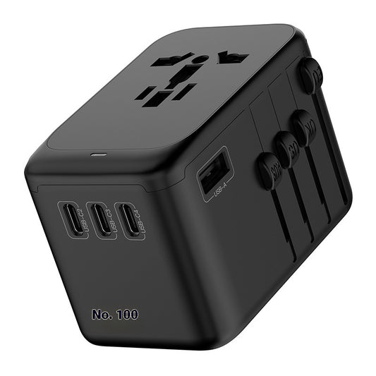 Travel Adapter 4C Port Gallium Nitride Universal Conversion Socket
