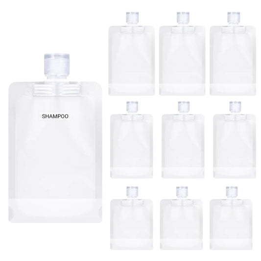 9 pack Leak Proof Squeeze Pouches Refillable Travel Size Containers